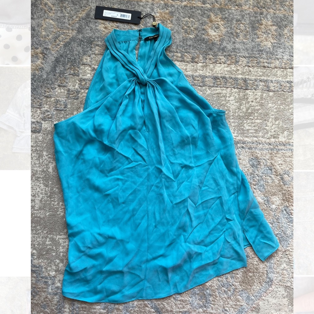Turquoise sleeves top